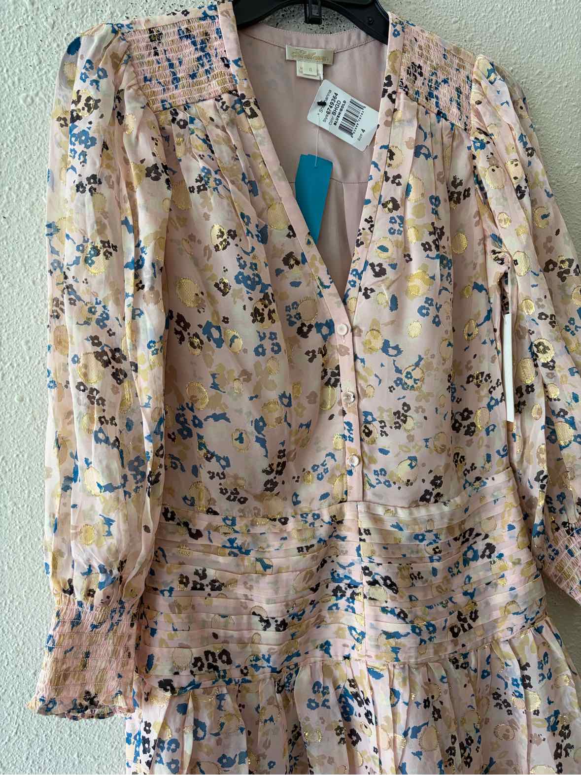 Shoshanna Blush Multi Size 4 Dress