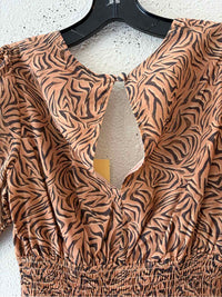 Charlie Holiday Light Brown Multi Size XS Dress