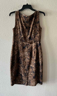 Elie Tahari Brown multi Size 6 Dress