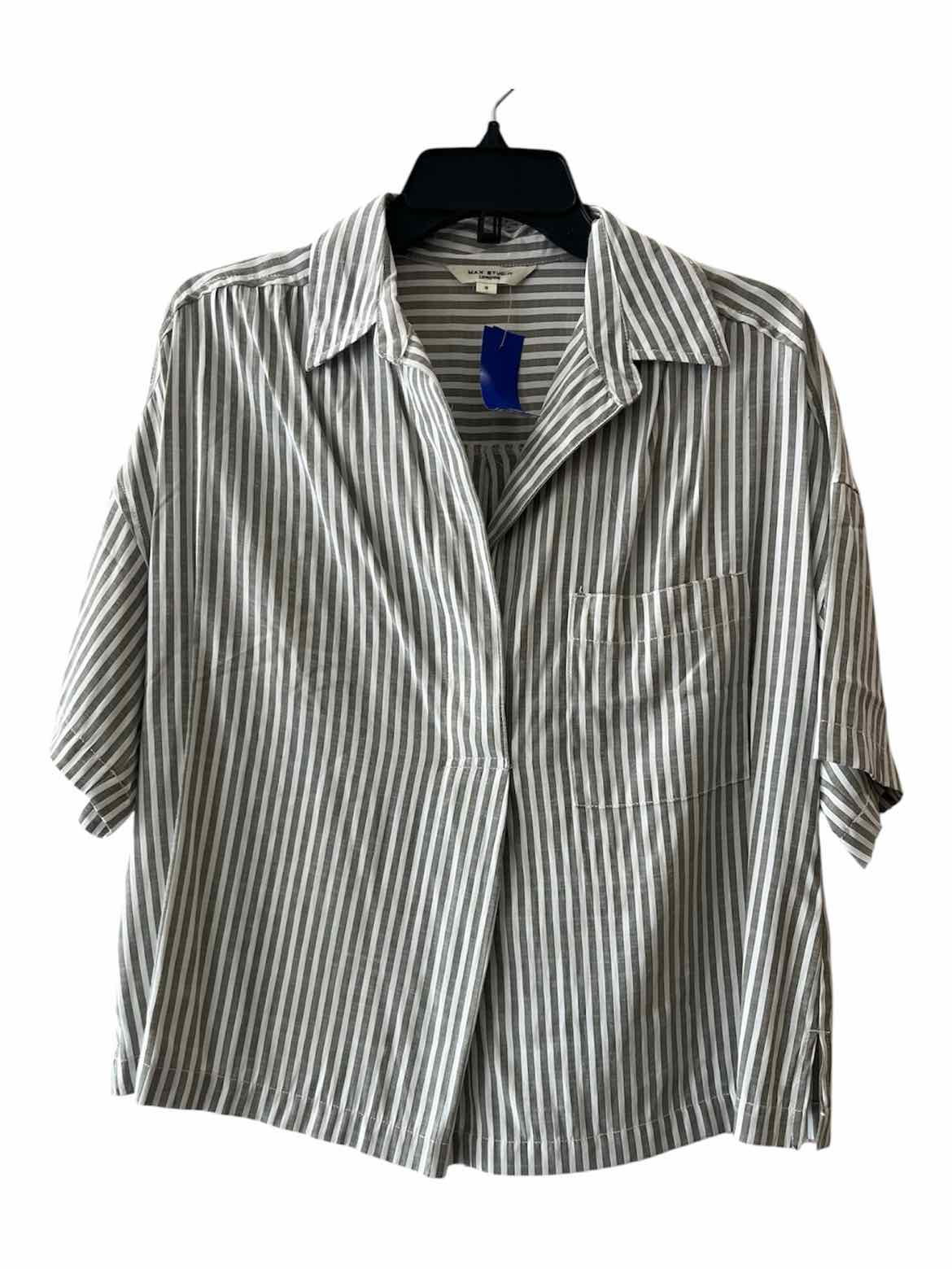 Max Studio Olive and White Size S Shirt
