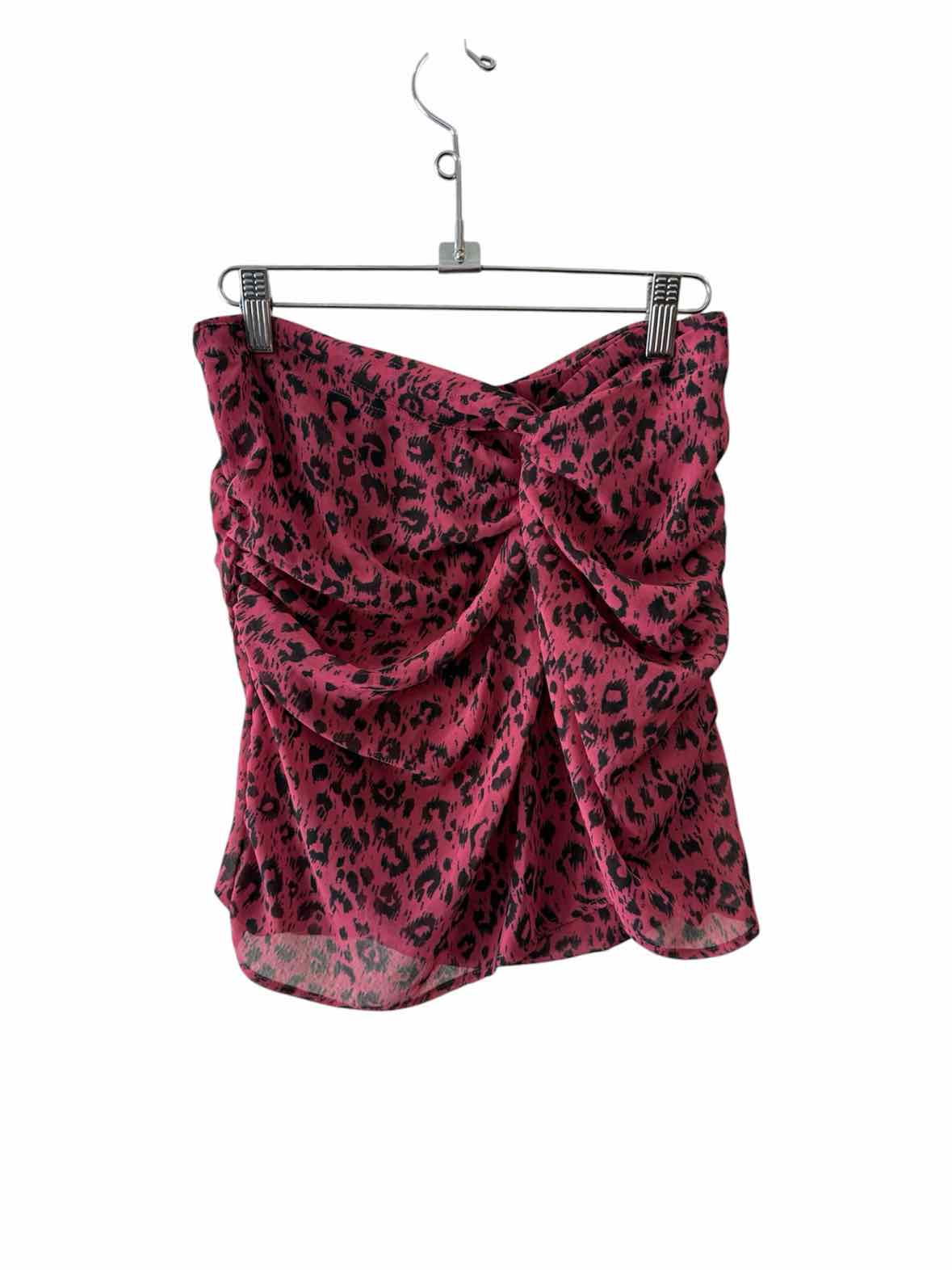 All Saints Pink and Black Size 4 Skirt