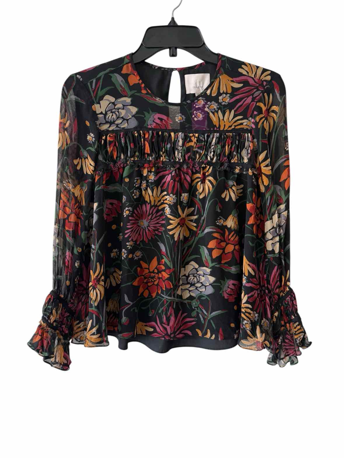 cinq a sept Black Multi Size XS Shirt