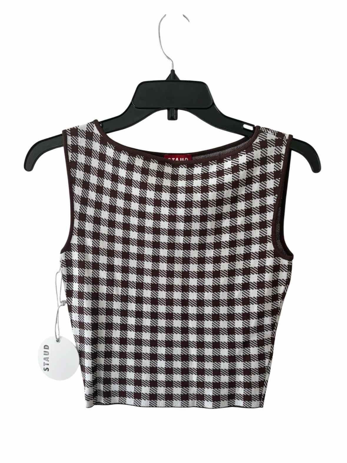 STAUD brown and white Size XS Shirt