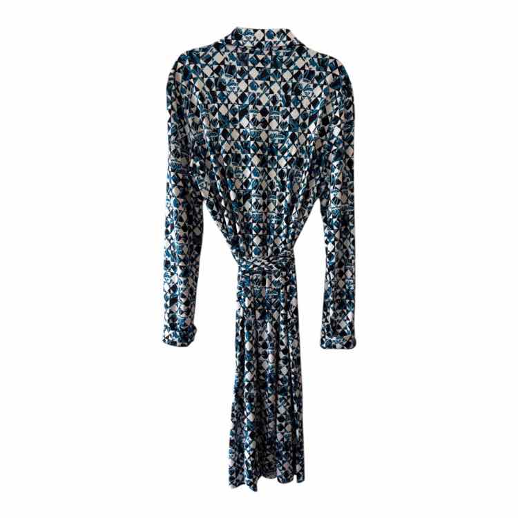 DVF White and black Size 12 Dress – Swap Boutique