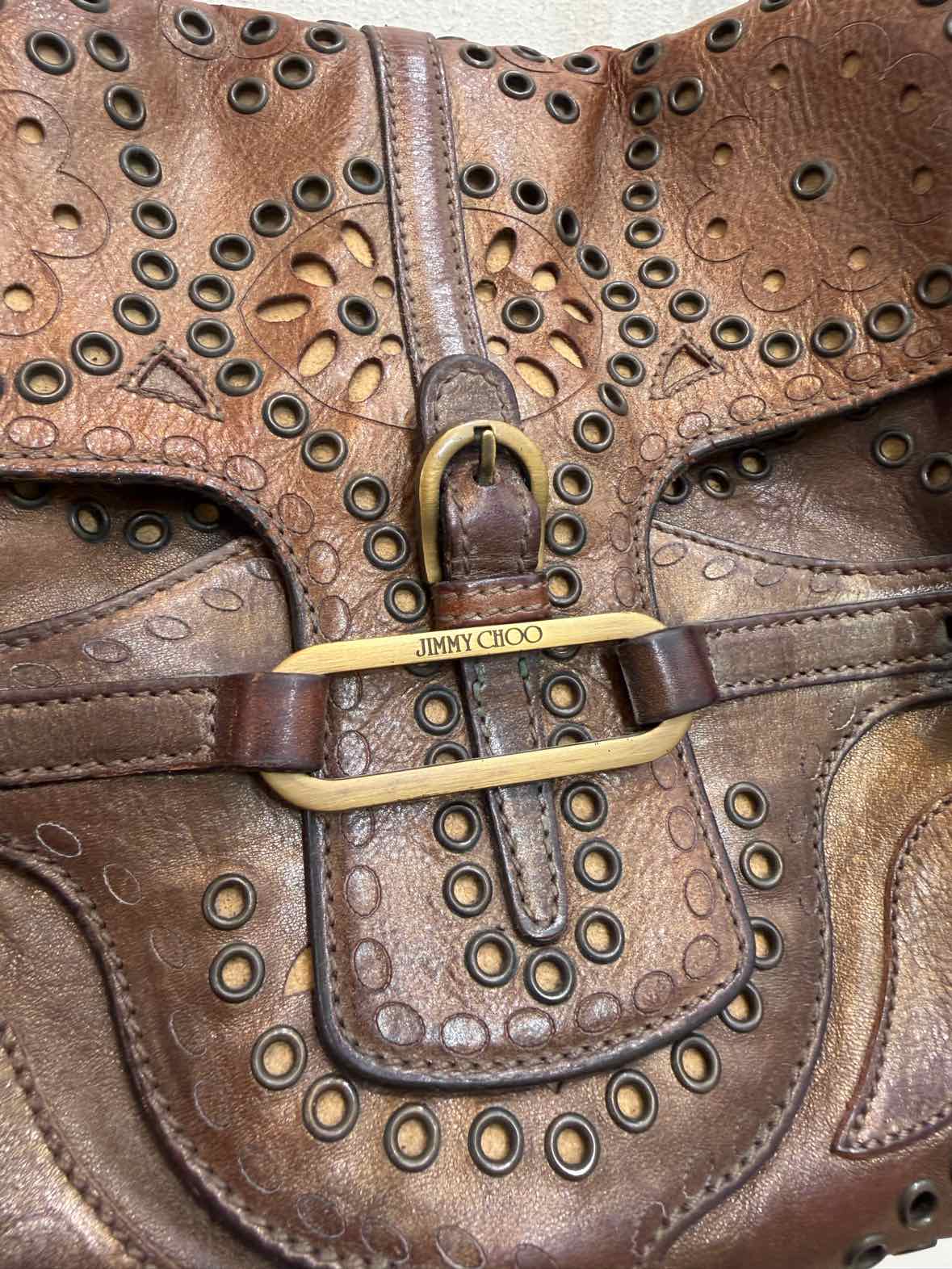 Jimmy Choo Tulita Brown Handbag