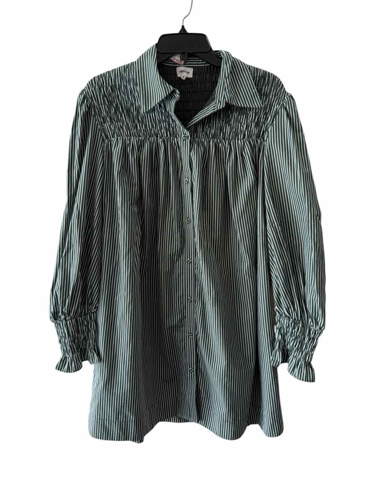 Aureum Green and White Size M Dress