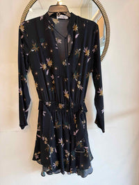 A.L.C. Black & Beige & Pink Size 0 Dress