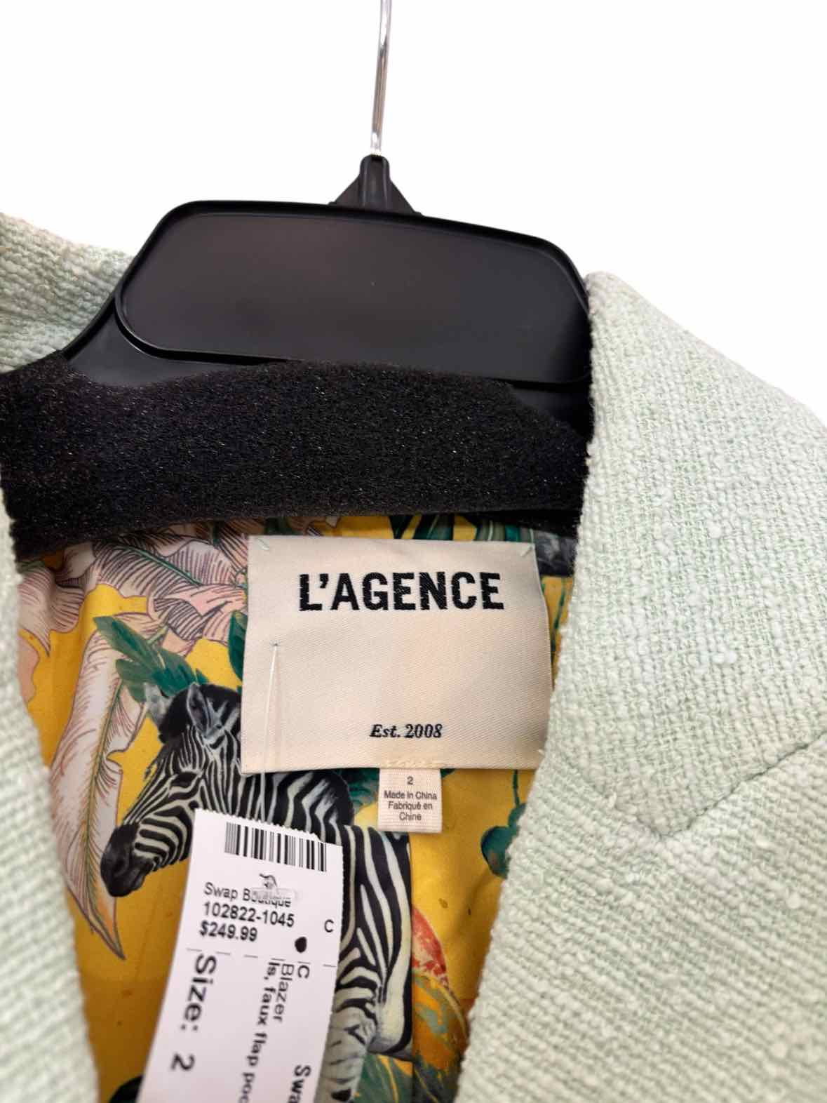 L'Agence Mint Size 2 Blazer