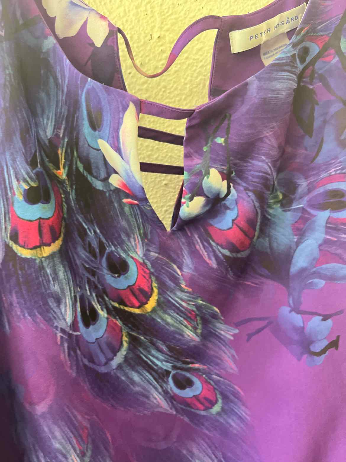 Peter Nygard Purple Multi Size 16 Shirt