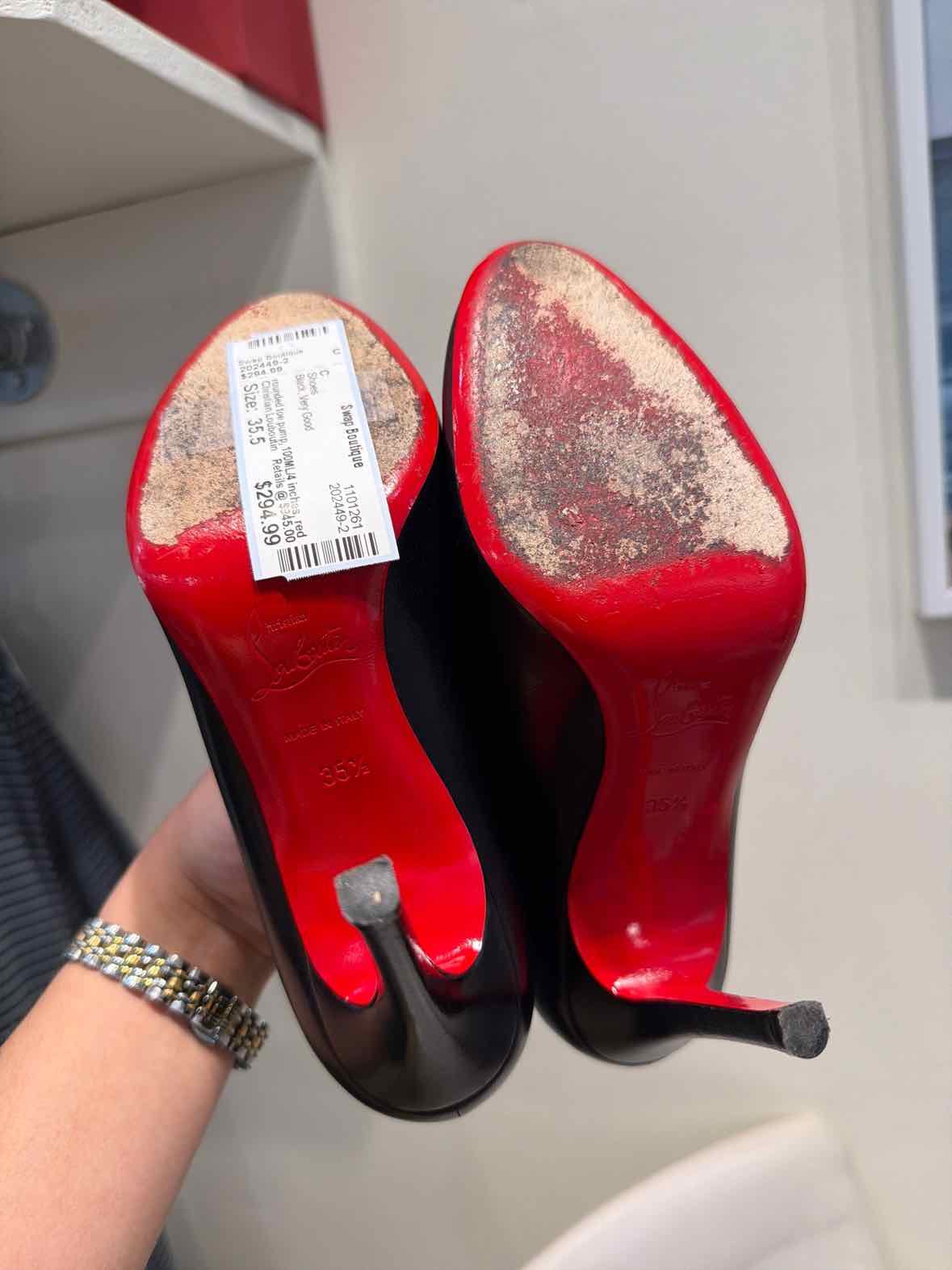 Christian Louboutin Black Size 35.5 Shoes