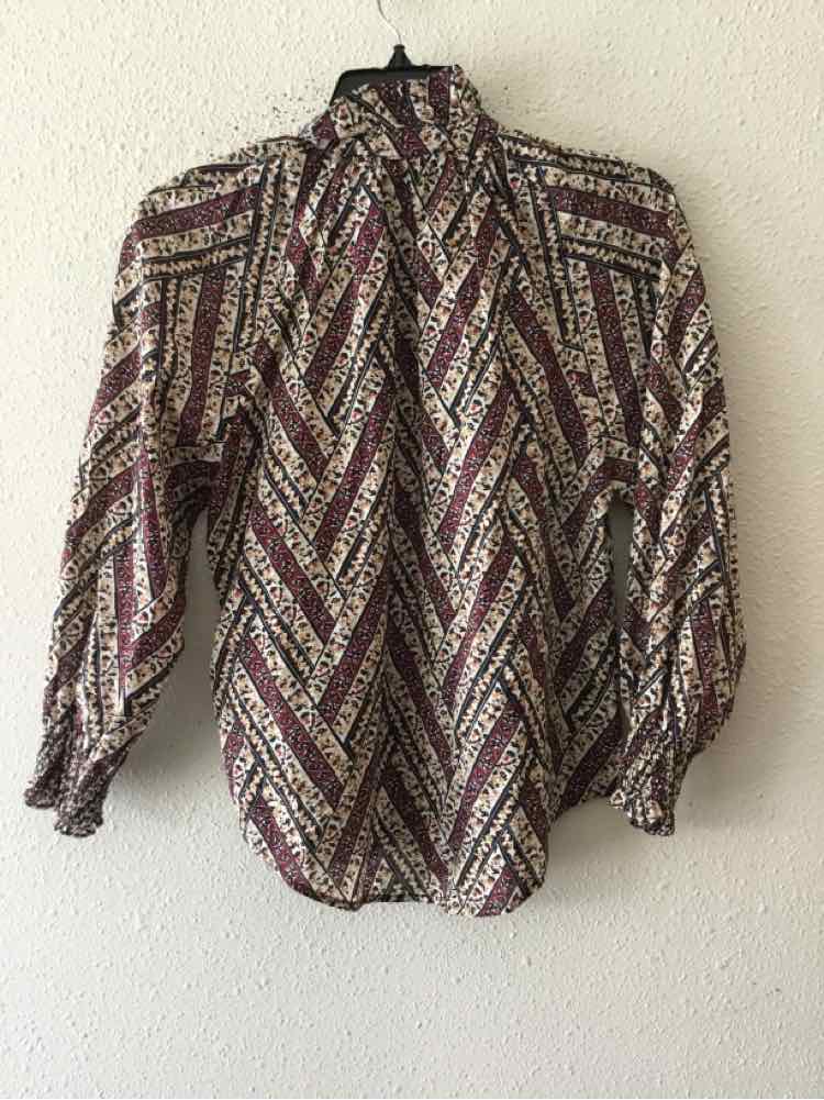 Veronica Beard Burgundy Multi Size XS Shirt