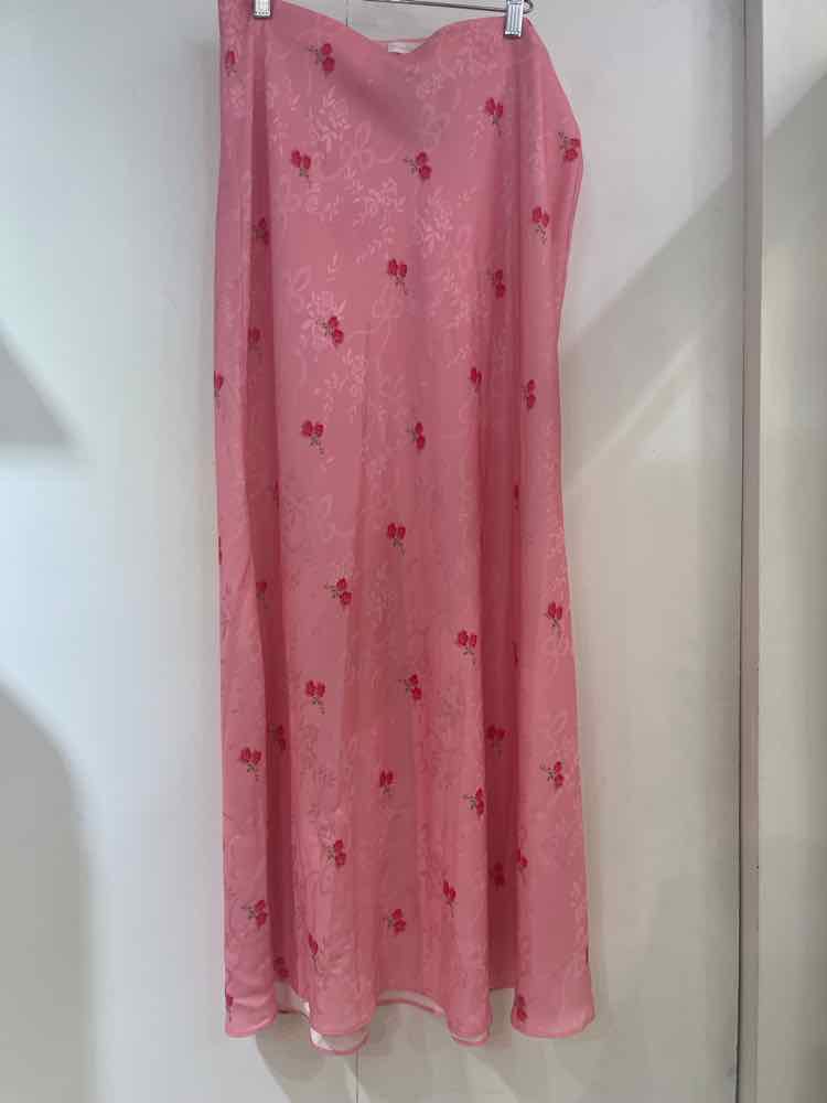 Love Shack Fancy Cherry Pink Size XL Skirt