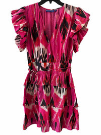 Ro's Garden Magenta Multi Size M Dress