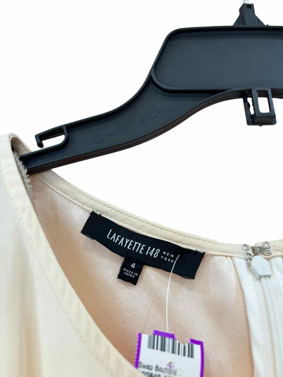Lafayette 148 Cream Size 4 Blouse
