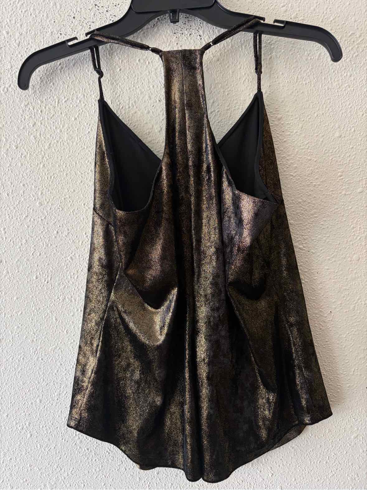 Lavender Brown Black and Gold Size M Tank Top