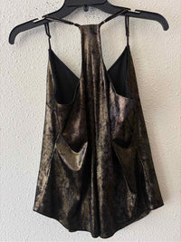 Lavender Brown Black and Gold Size M Tank Top