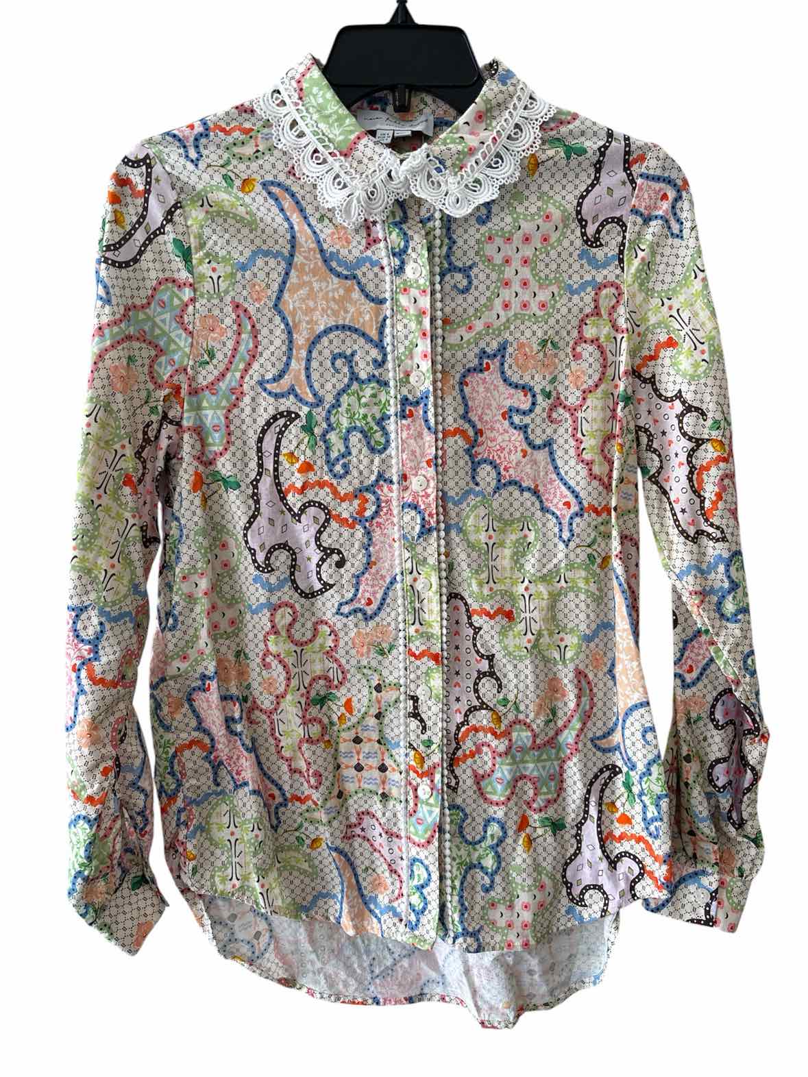 Never Fully Dressed White Multi Size 4 Shirt