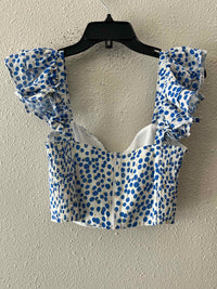 Amanda Uprichard White and Blue Size S Shirt
