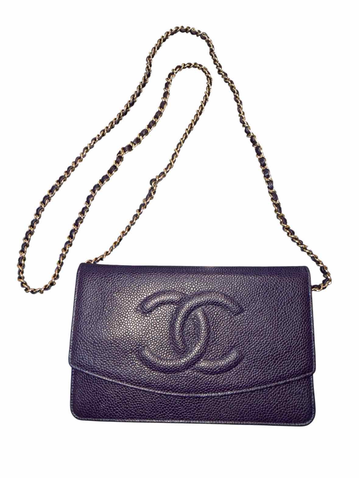 Chanel Timeless CC Wallet on Chain Purple Handbag