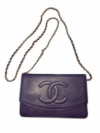 Chanel Timeless CC Wallet on Chain Purple Handbag