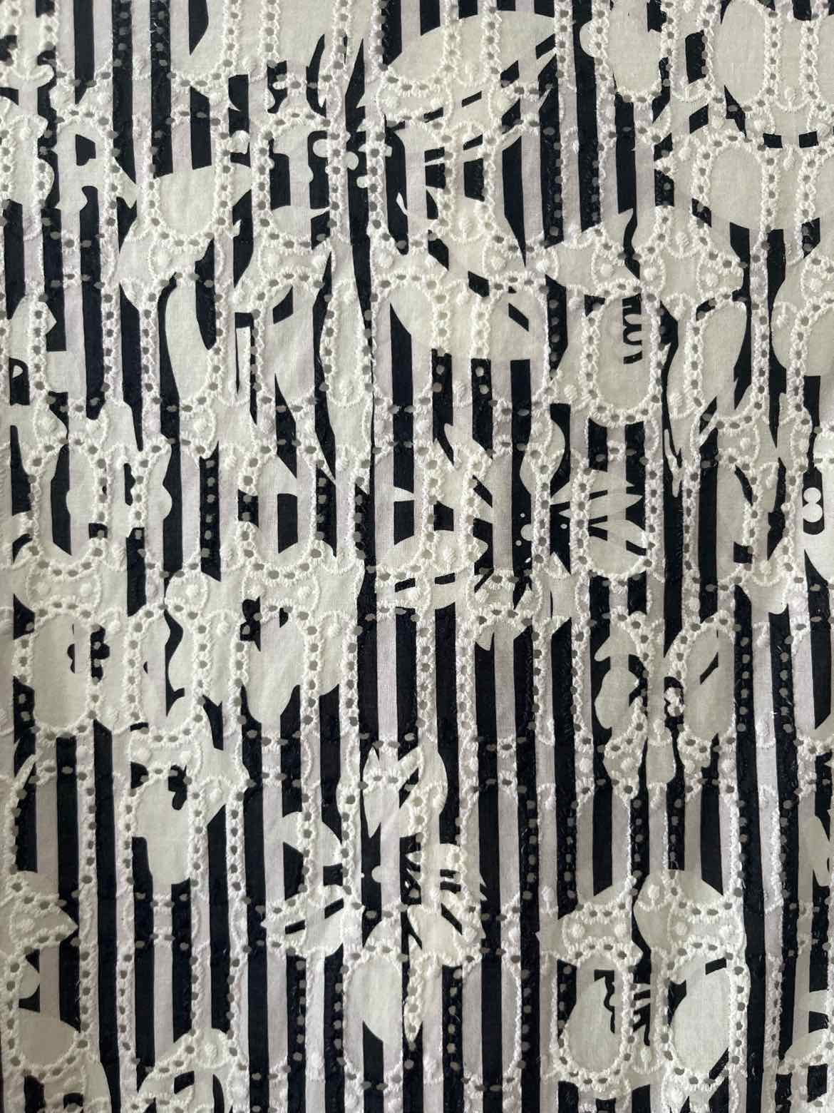 Alex Marie Off White and Black Size 18W Dress