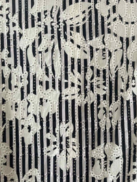 Alex Marie Off White and Black Size 18W Dress