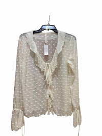 by Anthropologie Ivory Size M Blouse