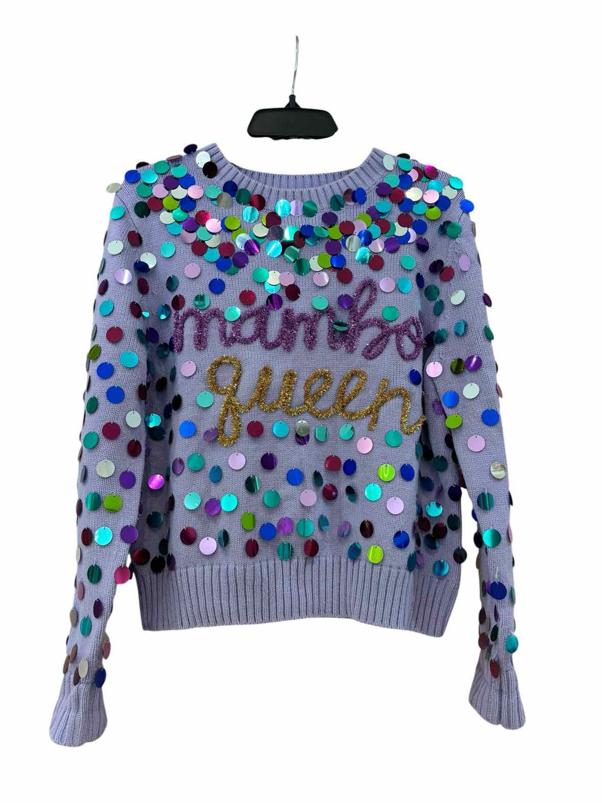 Queen of Sparkles Purple Size M Sweater