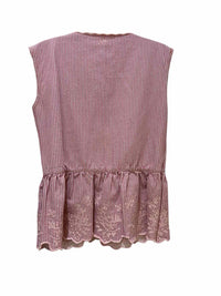 Damson Madder Pink and White Size Fits Like L Blouse
