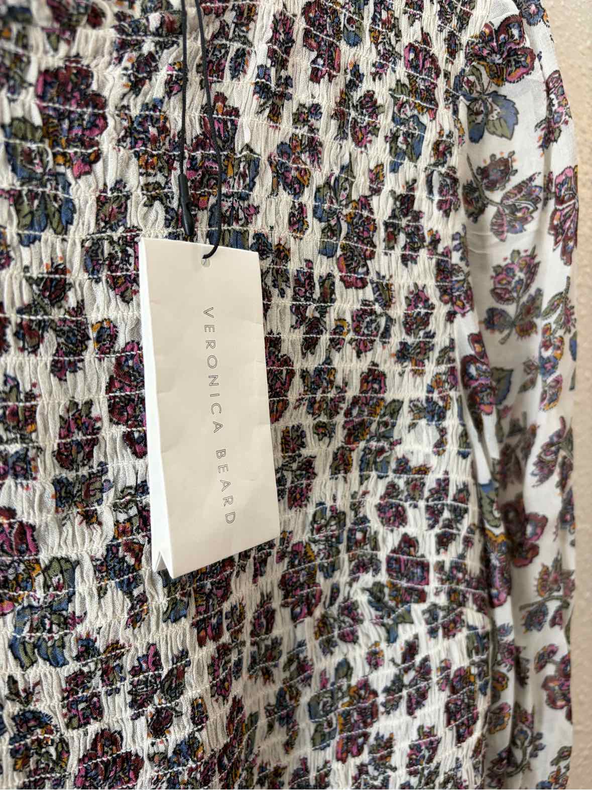 Veronica Beard White Multi Size 8 Shirt