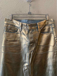 Levi Strauss & Co metallic gold Size 28 Skirt