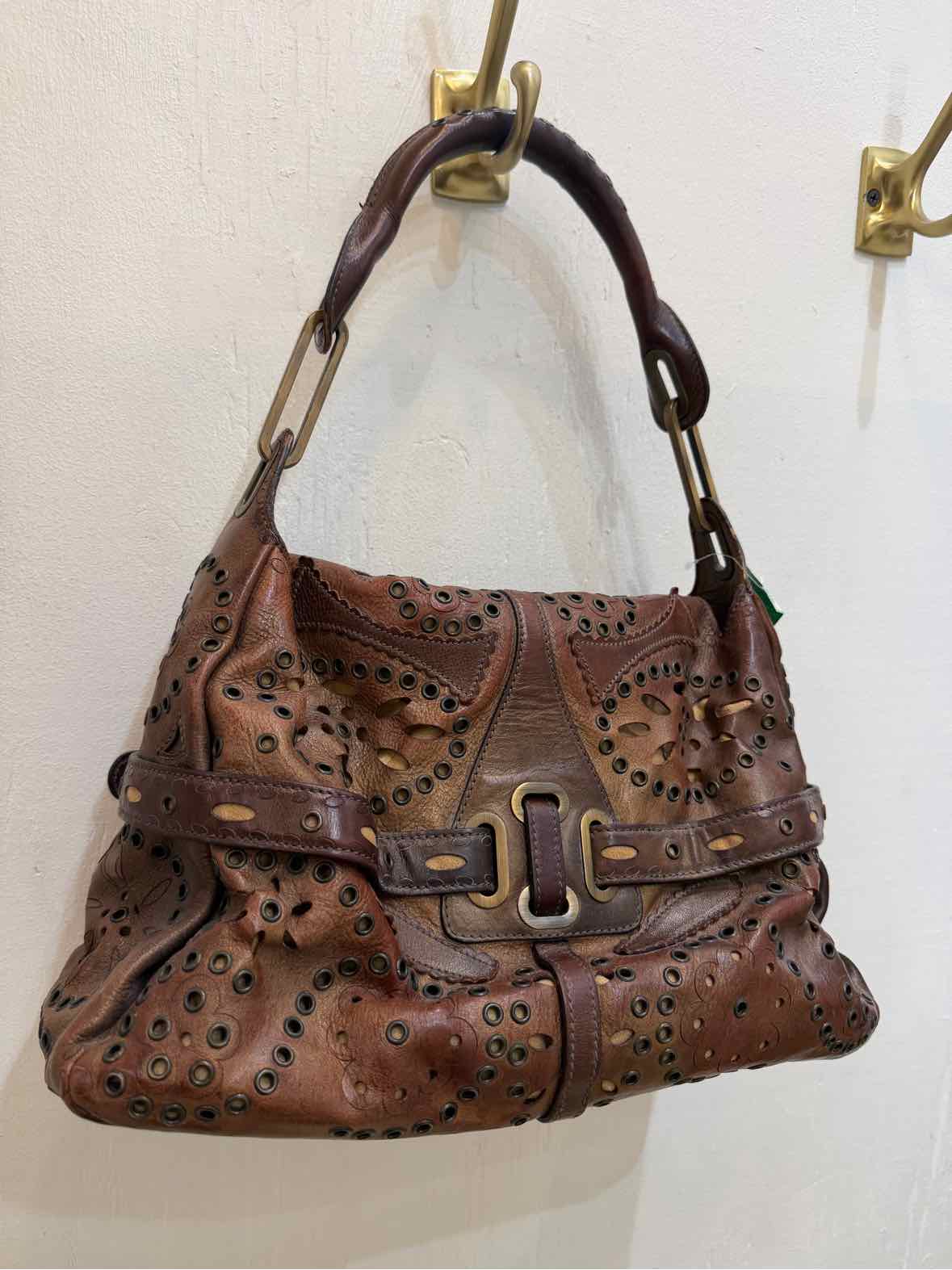 Jimmy Choo Tulita Brown Handbag