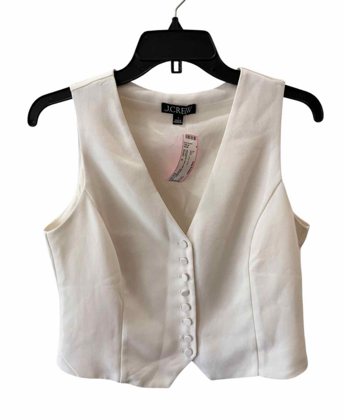 J Crew White Size 6 Shirt