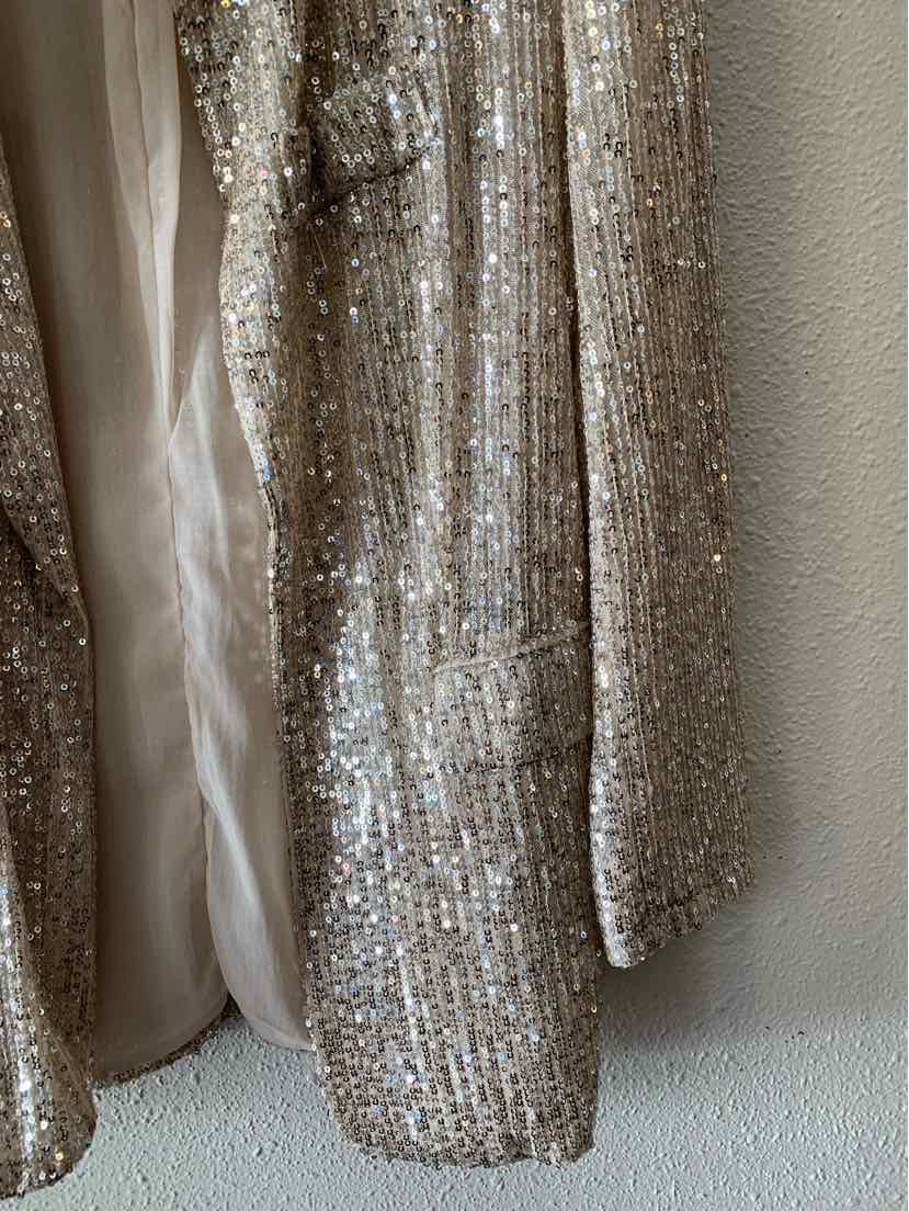 Sans Souci Cream and Silver Size S Blazer