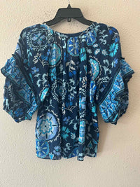 Ramy Brook Blue Multi Size XS Shirt