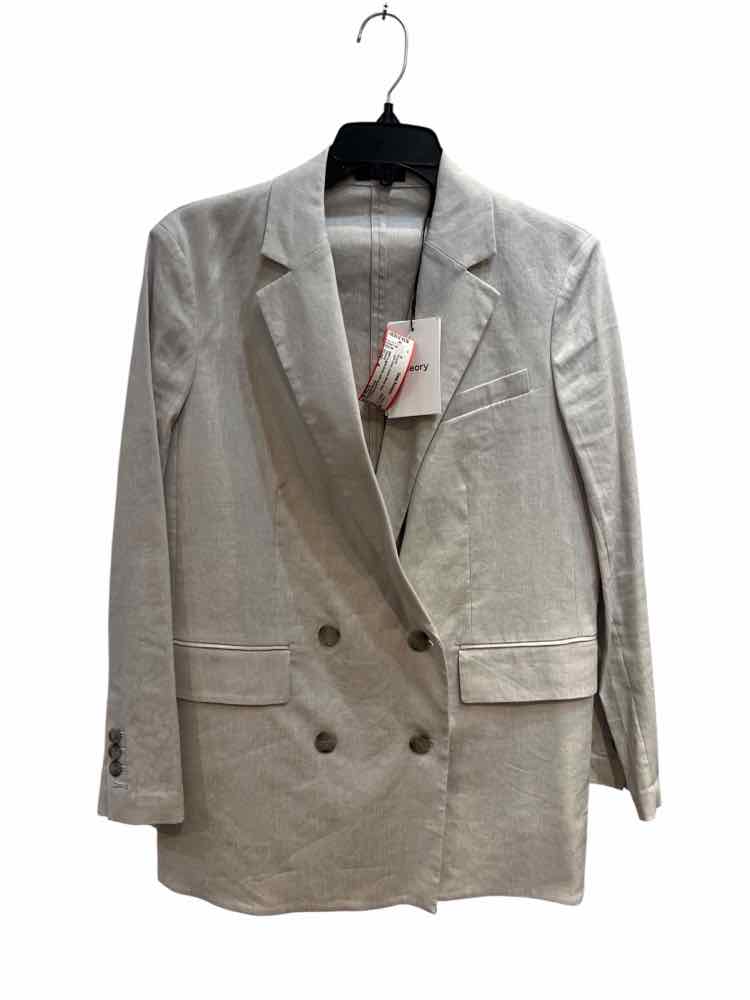 Theory Light Grey Size 4 Blazer