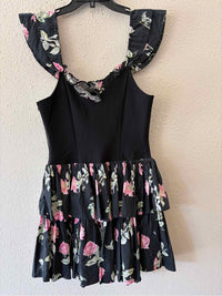 LoveShackFancy Black Multi Size 6 Dress