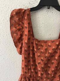 Madewell burnt orange multi Size S Dress