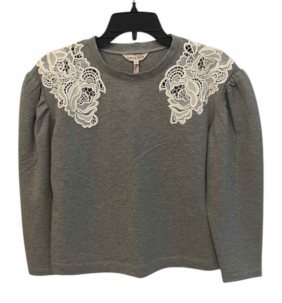 Rebecca Taylor Gray and white Size XS Sweatshirt