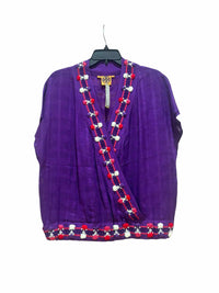 Tory Burch Purple Multi Size 4 Shirt