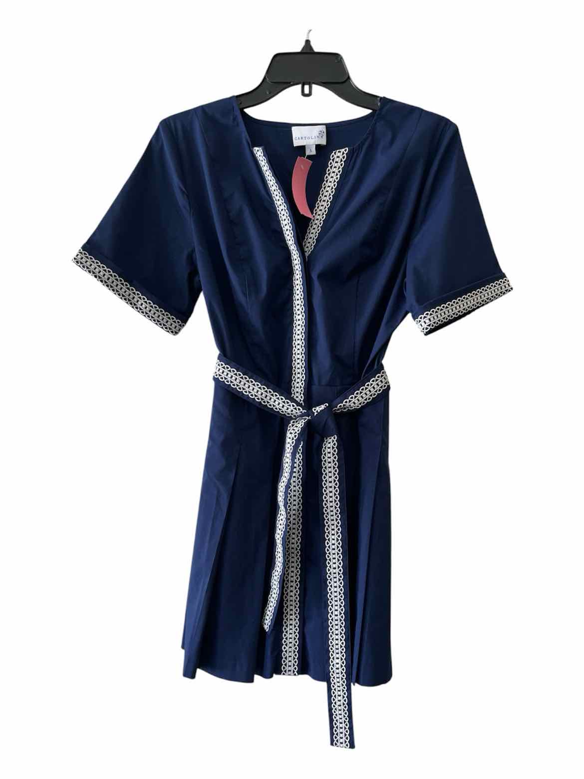 Cartolina Navy and White Size S Dress