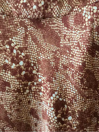 Free People Orange and Cream Size 6 Skirt