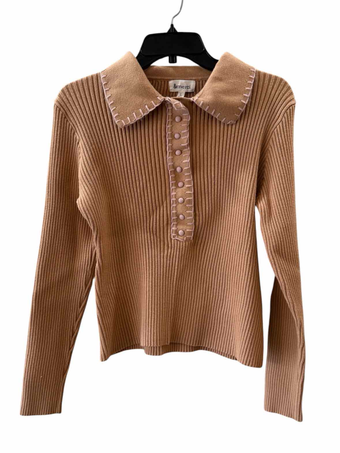 &merci tan and pink Size L Shirt