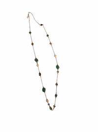Stella & Dot Gold and Green Jewelry