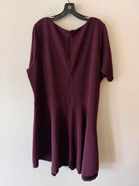 ELOQUII Burgundy and black Size 28 Dress