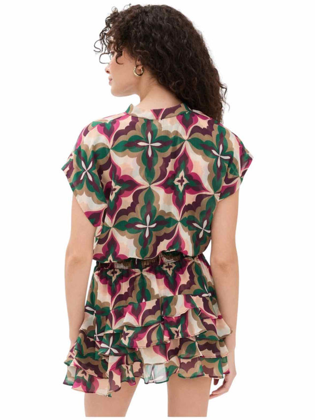 Misa Green and Purple Size S Dress