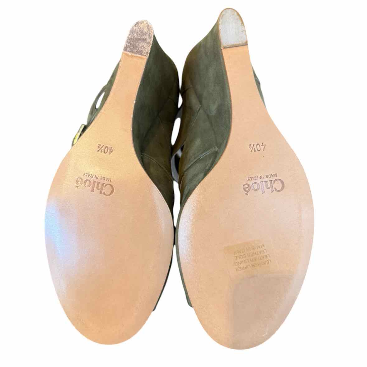 Chloe Olive Size 40.5 Shoes