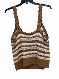 Veronica Beard Brown and Beige Size L Tank Top