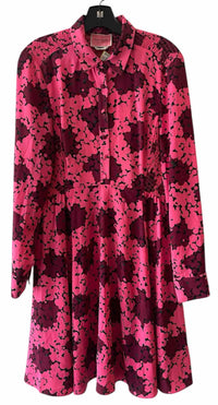 Kate Spade Pink and Burgundy Size 8 Dress