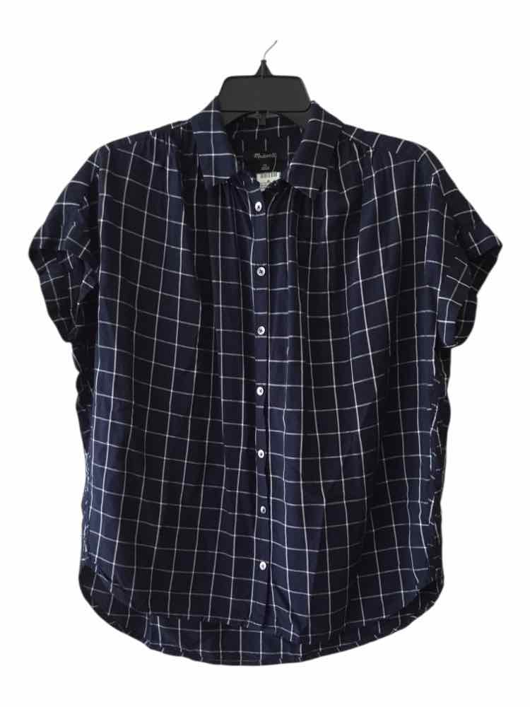 Madewell Navy and White Size XS Shirt